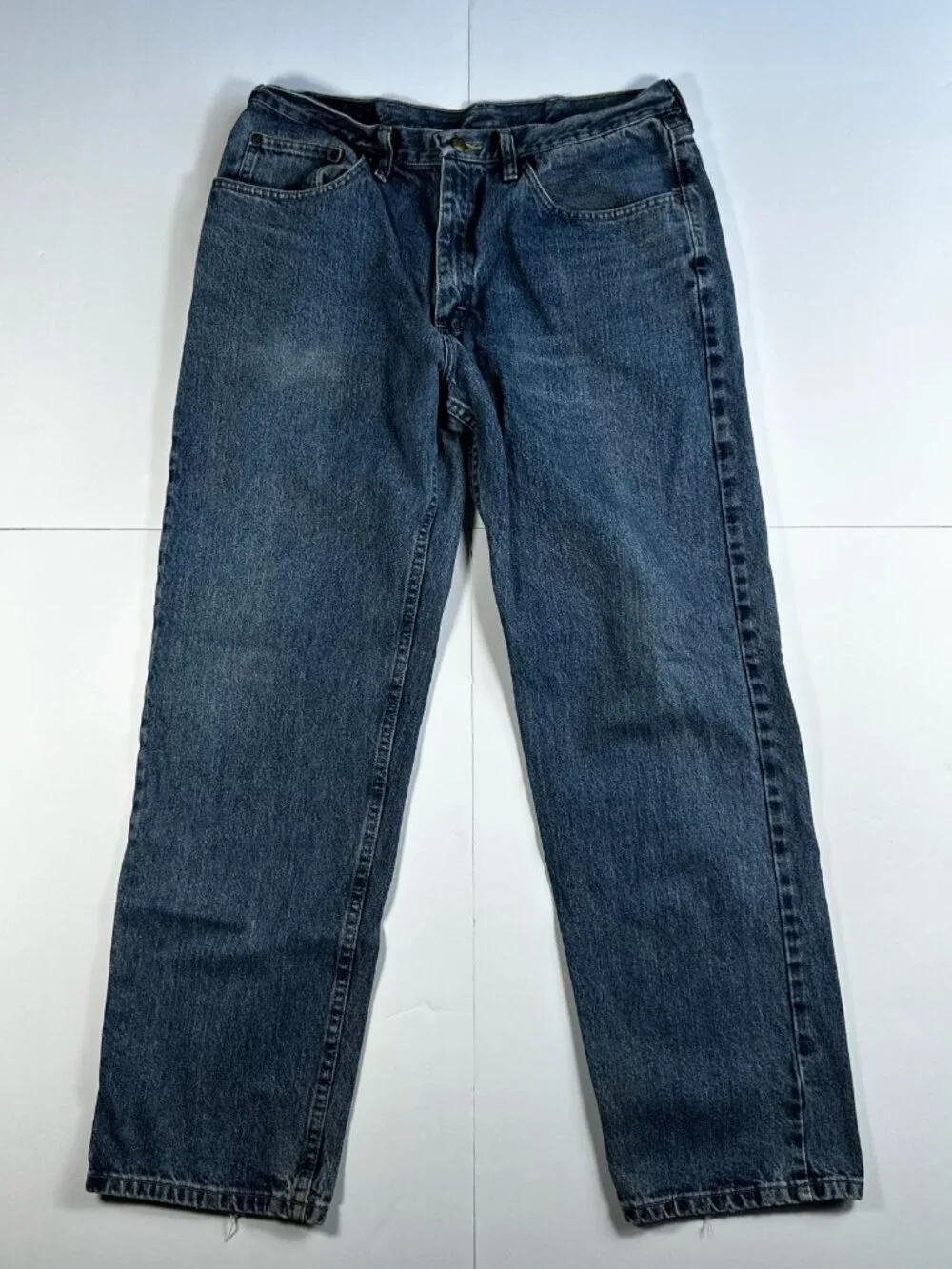Lee Men's Jeans Reserve Straight Leg Dark Wash‎ Premium Denim Blue Size 36x32